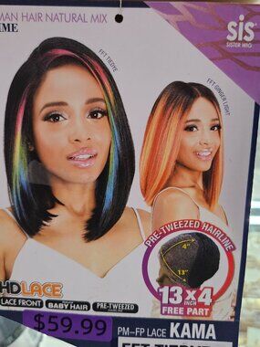 freepart 13x4 lace frontal bob wig with baby hair and pre-tweezed hair line